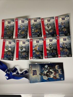 NY Giants 2005 Pin Collection Excellent Condition COMPLETE SET - New York Post
